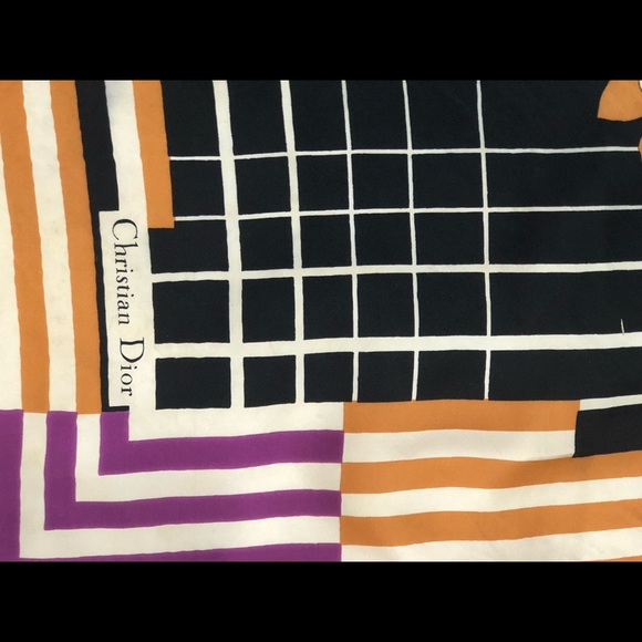 CHRISTIAN DIOR silk scarf - Picture 9 of 11